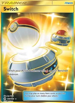 Switch card in English