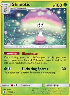 Shiinotic card in English