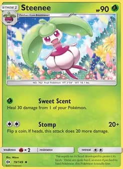Steenee card in English