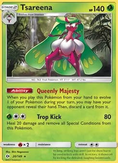 Tsareena card in English