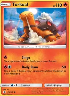 Torkoal card in English