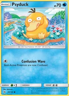 Psyduck card in English