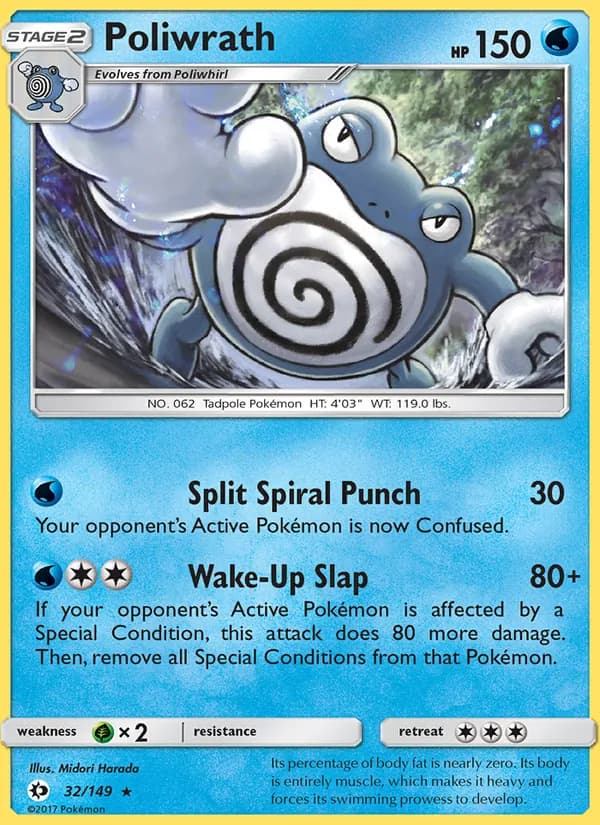 Poliwrath card in English