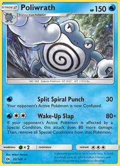 Poliwrath card in English