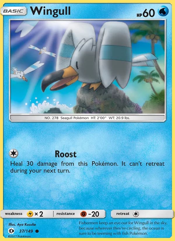 Wingull card in English