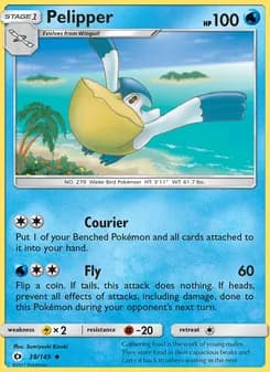 Pelipper card in English