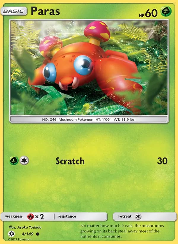 Paras card in English