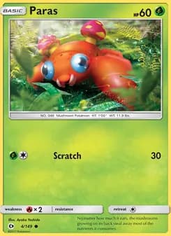 Paras card in English
