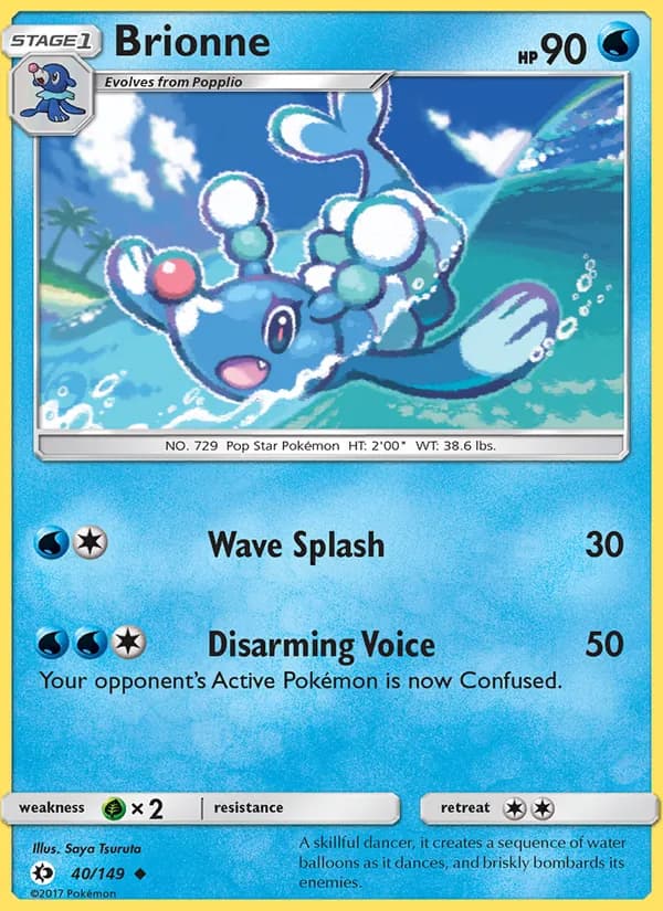 Brionne card in English
