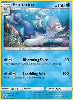 Primarina card in English