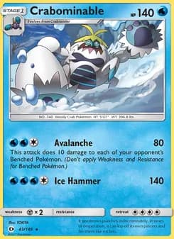 Crabominable card in English