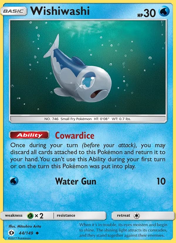Wishiwashi card in English