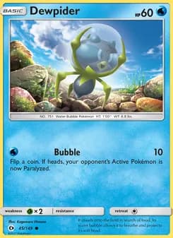 Dewpider card in English