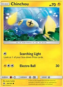 Chinchou card in English
