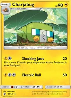 Charjabug card in English