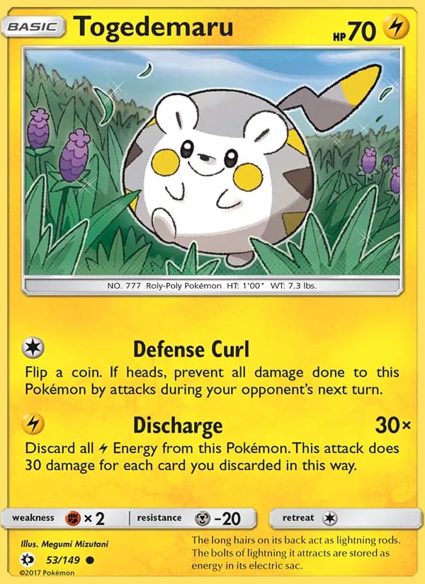 Togedemaru card in English