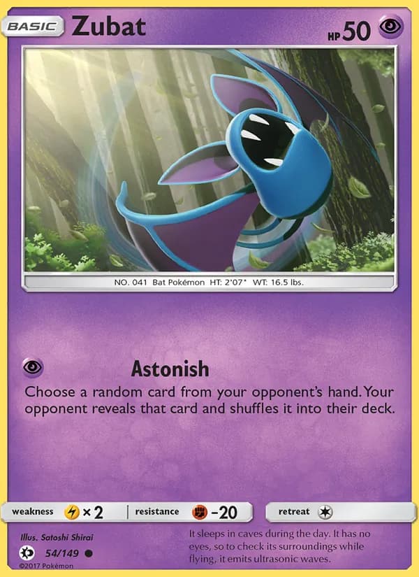 Zubat card in English