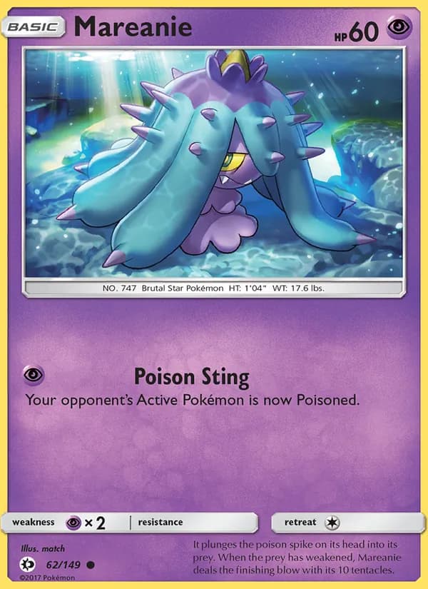 Mareanie card in English