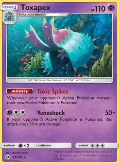 Toxapex card in English
