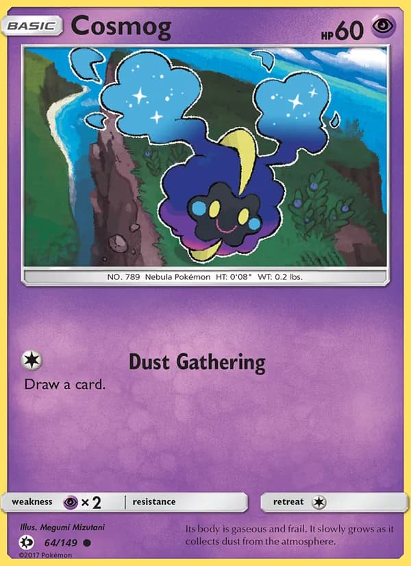 Cosmog card in English