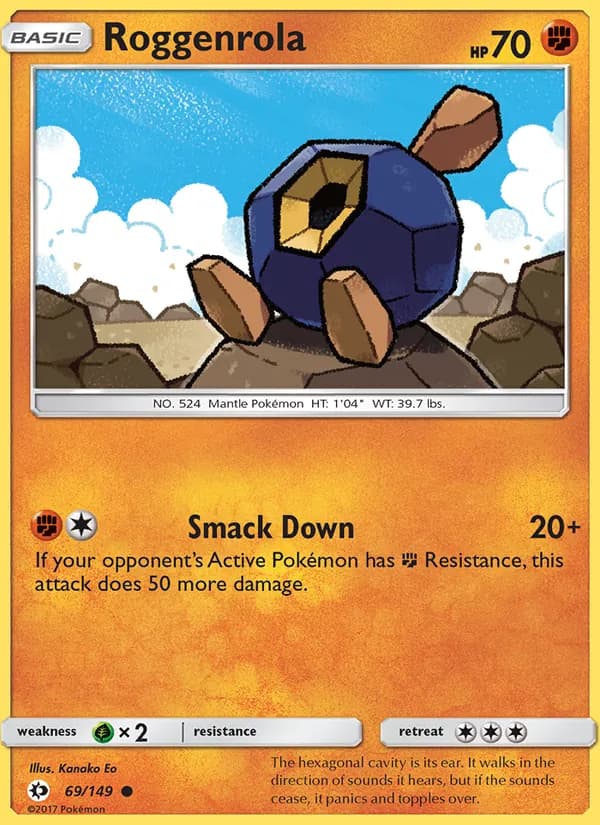 Roggenrola card in English