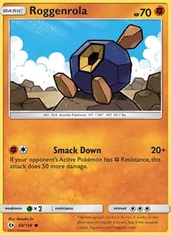 Roggenrola card in English