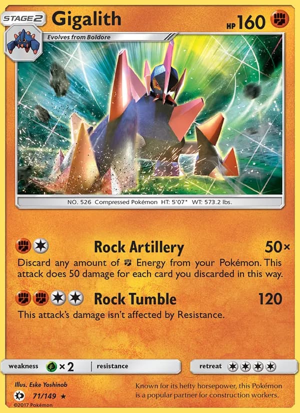Gigalith card in English