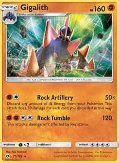 Gigalith card in English