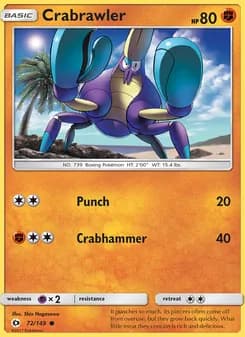 Crabrawler card in English