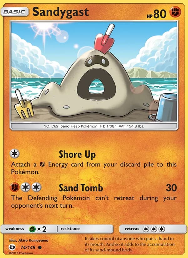 Sandygast card in English