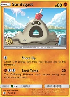 Sandygast card in English