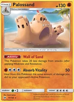 Palossand card in English