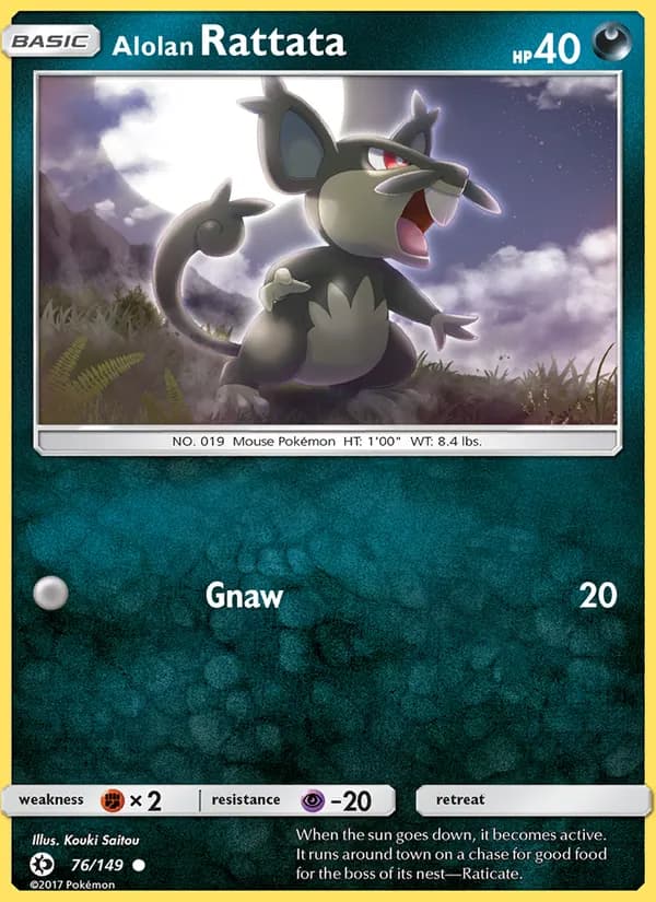 Alolan Rattata card in English
