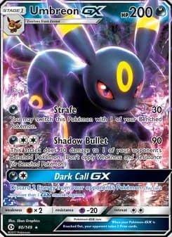 Umbreon GX card in English