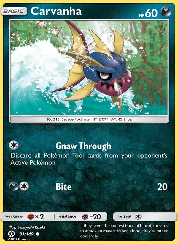 Carvanha card in English