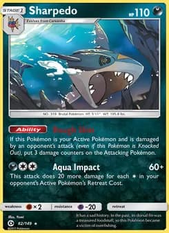 Sharpedo card in English