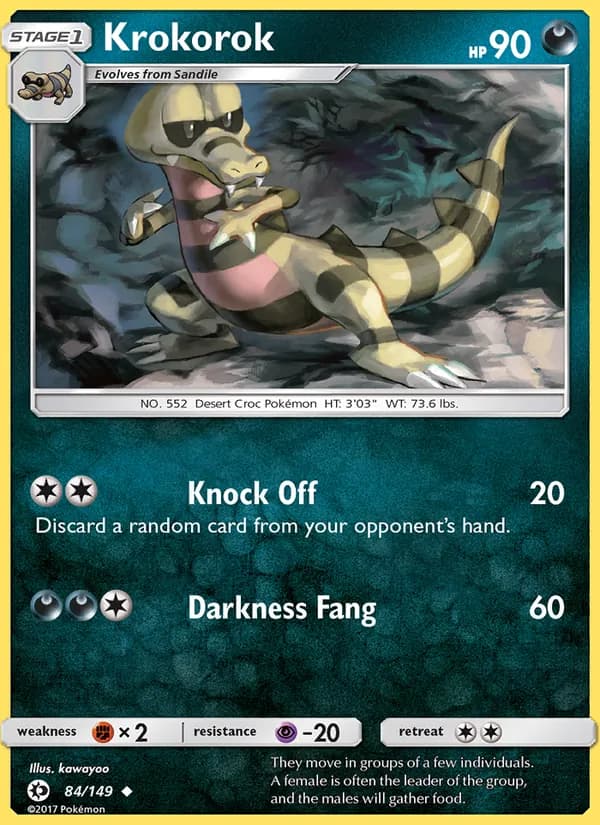 Krokorok card in English
