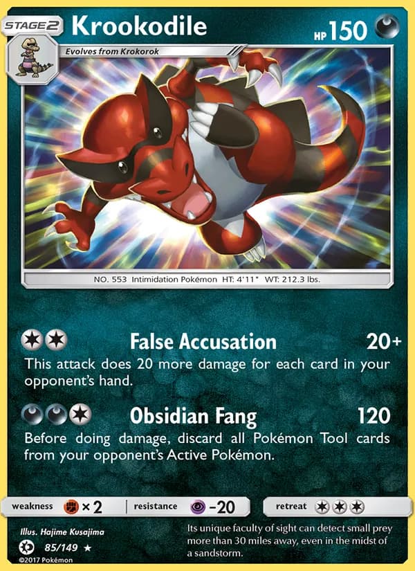 Krookodile card in English