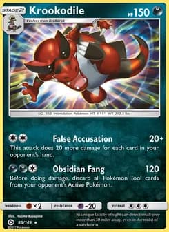 Krookodile card in English