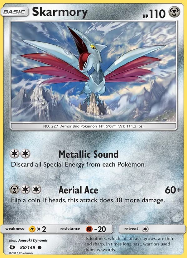 Skarmory card in English