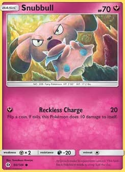 Snubbull card in English