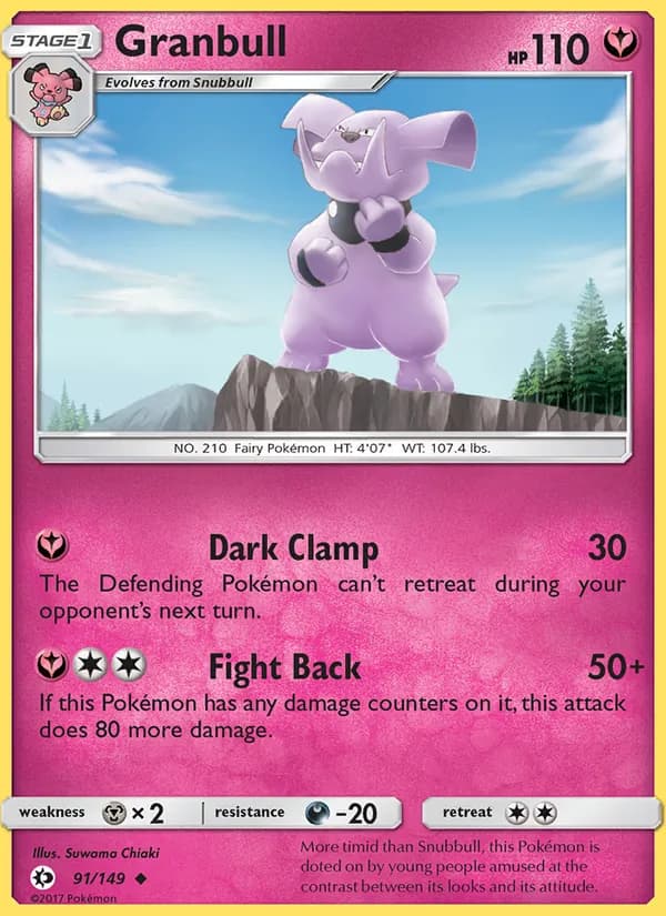 Granbull card in English