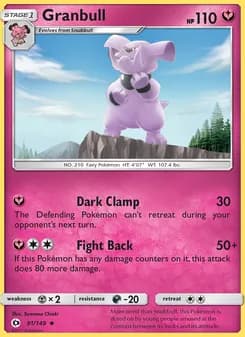 Granbull card in English