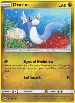 Dratini card in English