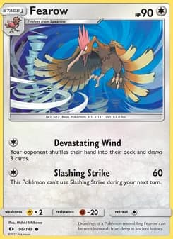 Fearow card in English