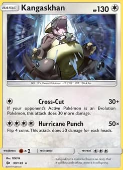 Kangaskhan card in English
