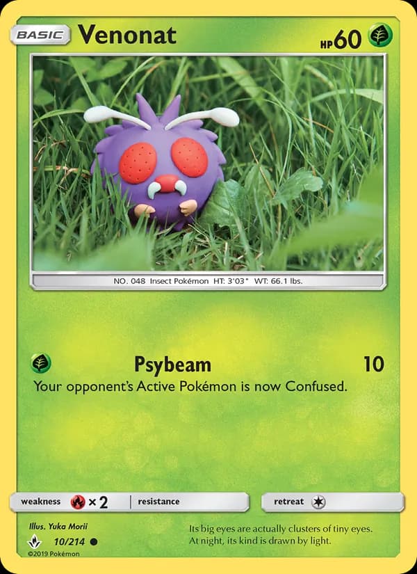 Venonat card in English