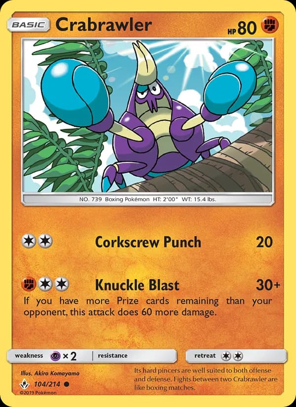 Crabrawler card in English