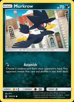 Murkrow card in English