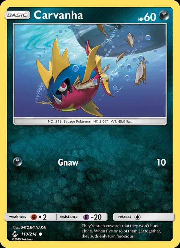 Carvanha card in English
